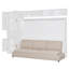 Lit escamotable mural avec canapé, tablettes USB et lumière Murphy-173448032-173448038
