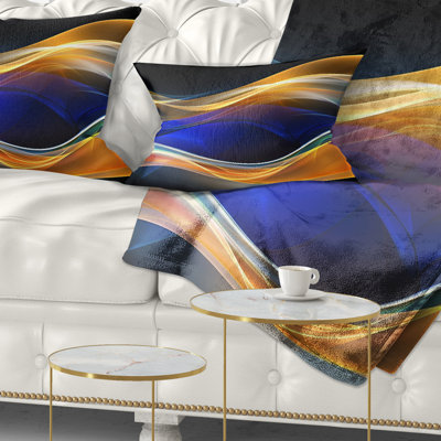 3D Wave Design - Abstract Printed Pillow