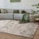 Delanor Abstract Ivory/Green/Silver Area Rug