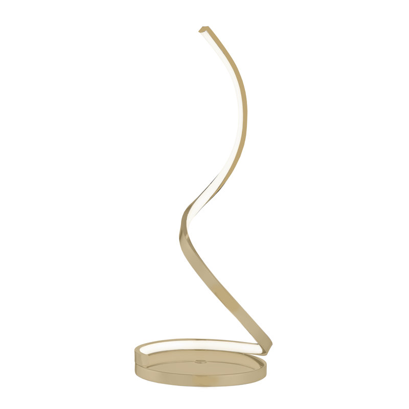 Taquan 26" Integrated LED Novelty Table Lamp, Gold, Dimmable