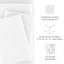 Ensemble de draps rayé et gaufré de quatre articles Becky Cameron-1412860686-1412860694