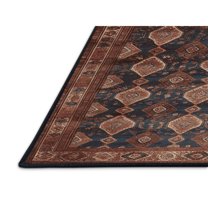 Tapis brun lavable à la machine, Rectangulaire 3 pi x 5 pi