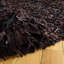 Tapis en coton tissé à la main de couleur unie brun foncé Arik-282496378