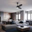 Ventilateur de plafond lumineux Hestrune