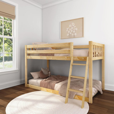 Lylee Twin Over Twin Solid Wood Standard Bunk Bed by Harriet Bee