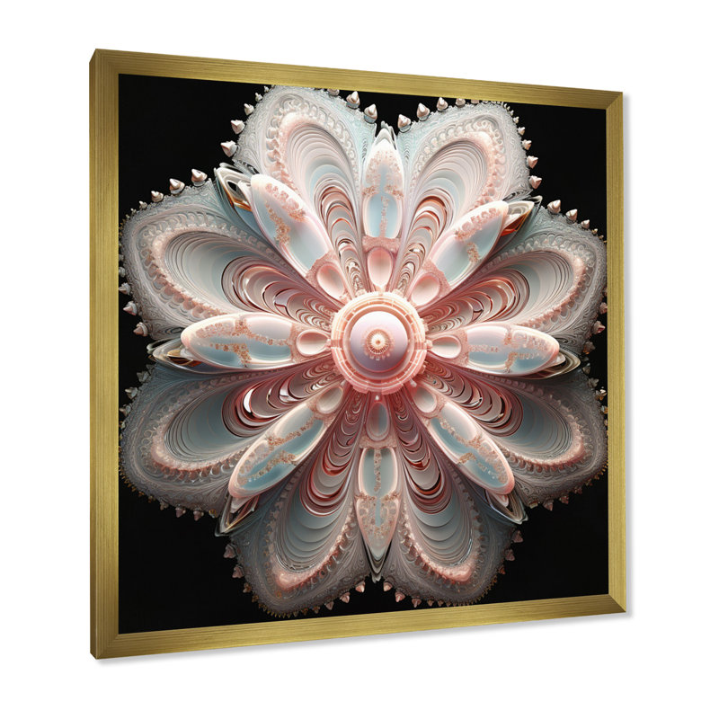 Edmund sur toile, Cadre doré simple, H 30 po x l 30 po