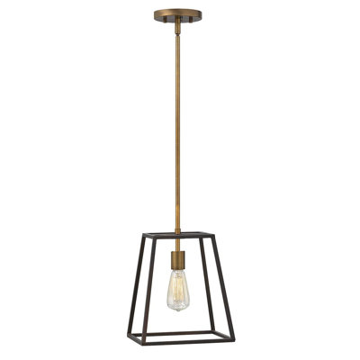 Poulan 1 - Light Bronze Geometric Pendant
