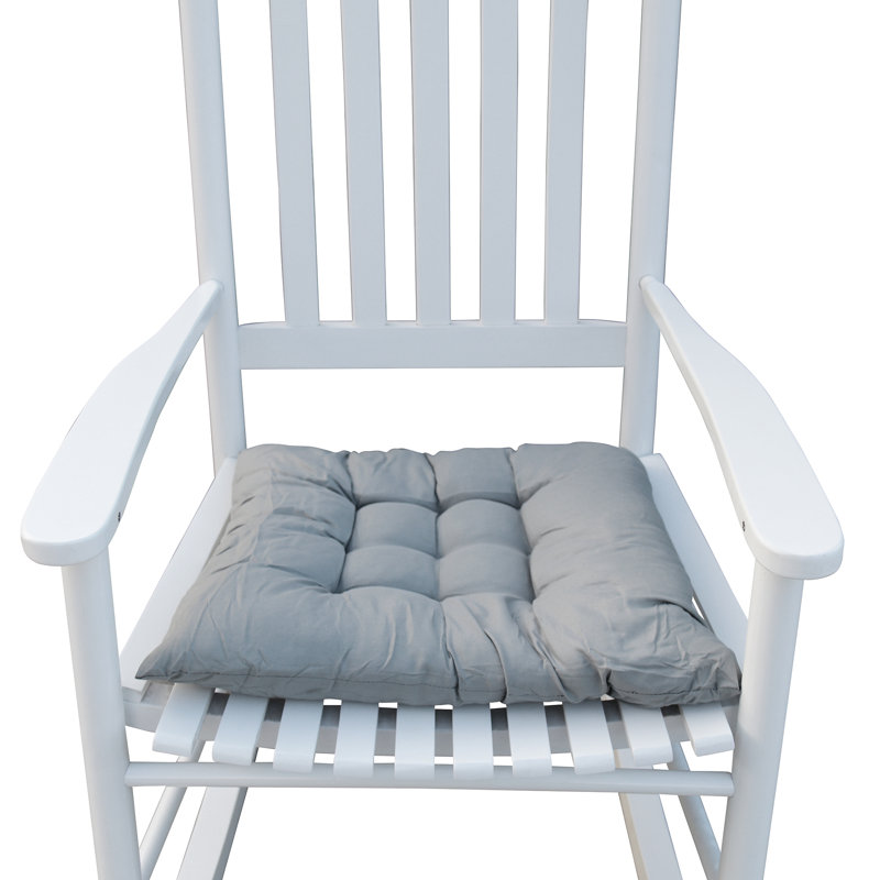Chaise berçante en bois massif, Blanc
