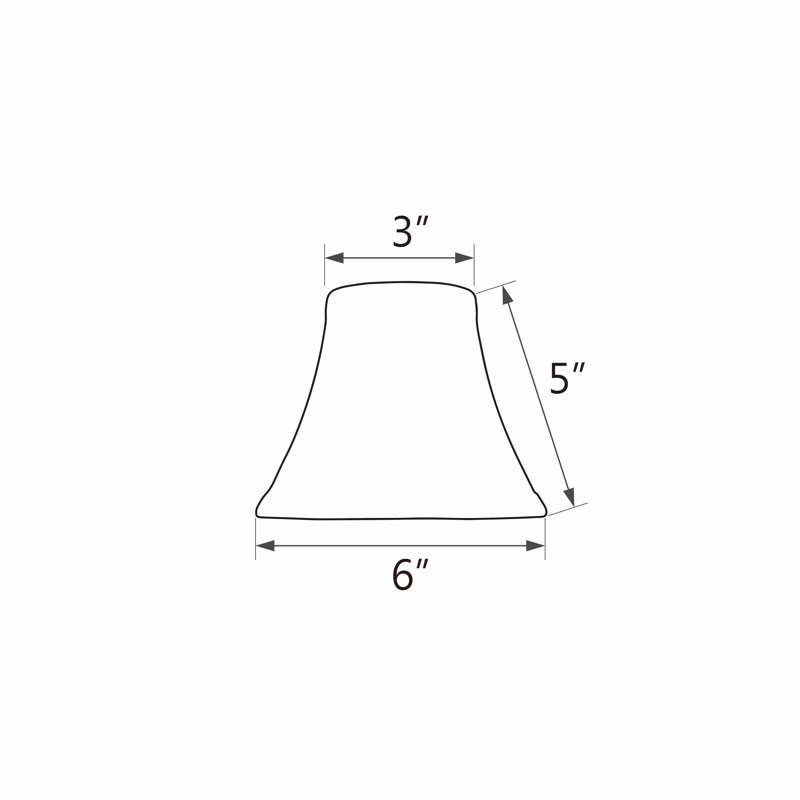 Beige Silk Bell Chandelier Lamp Shade Set