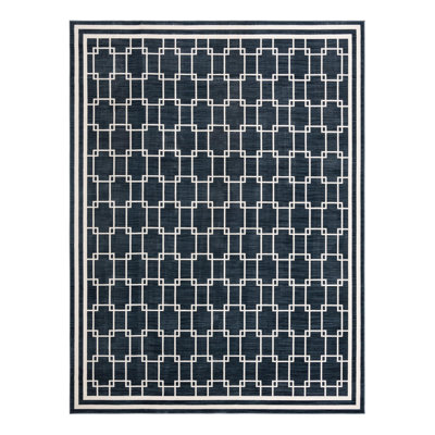Jill Zarin Metropolitan Uptown Rug Navy Blue
