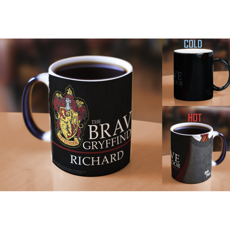 Harry Potter Gryffindor Robe Personalized Heat Sensitive Coffee Mug, Yes