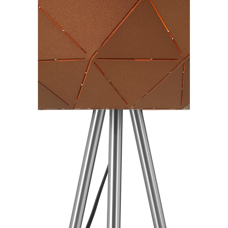 Cosima 160cm Silver Tripod Floor Lamp, Coffee