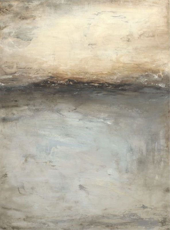 Mono Land I Painting by Sara Brown, Knife Gel, 41" H x 30" W