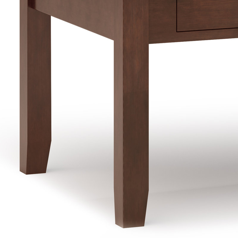 Russet Brown Solid Wood Lift-Top Coffee Table with Storage