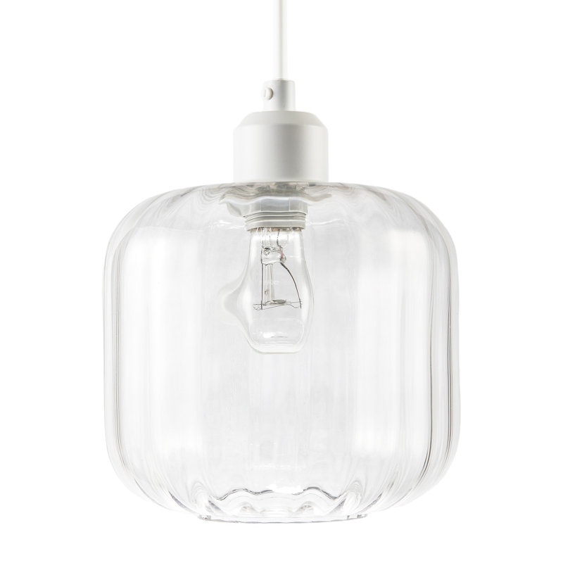 20cm H Glass Square Lamp Shade ( Slip-On ), Clear
