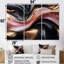 Abstrait marbre noir et or I - ensemble de salon mural en marbre-107212381-107212386