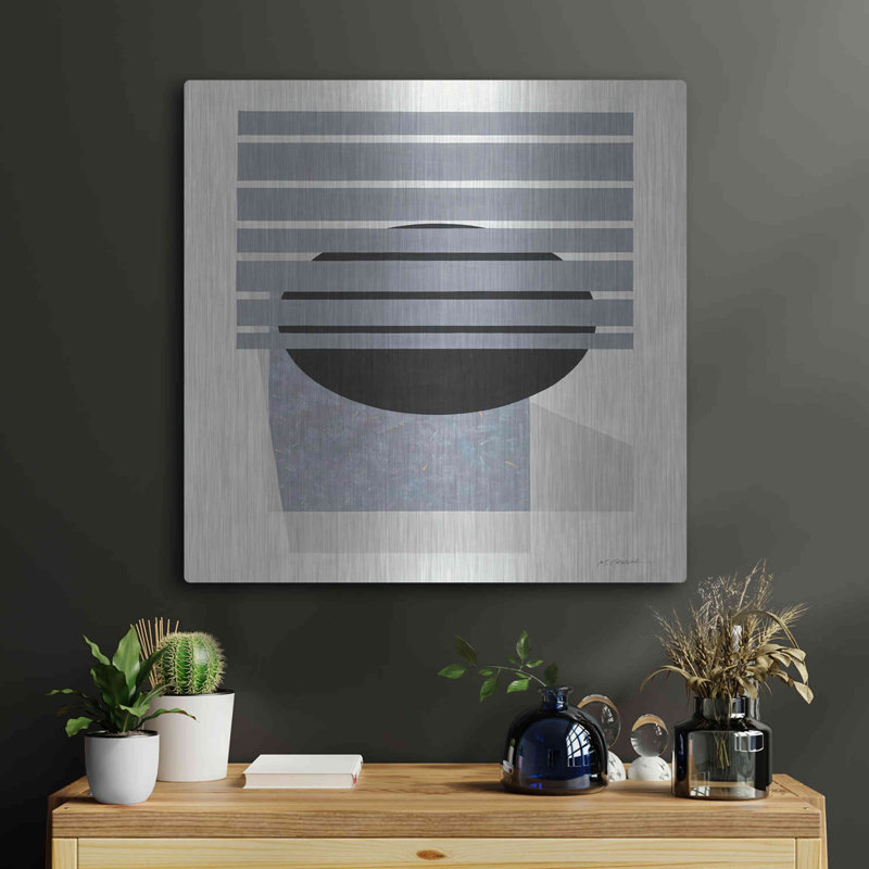  «Full Moon II» par Mike Schick, art mural en métal, 24 po x 24 po, H 24 po x l 24 po
