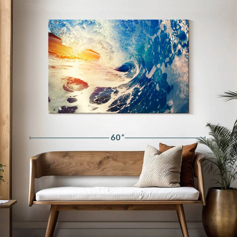 Gillard Retro Ocean Wave, H 32 po x l 48 po