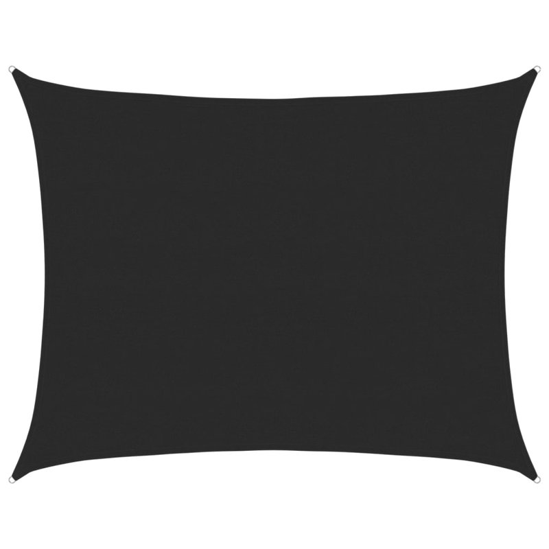 Attalus Rectangular Shade Sail, 2.5m x 4.5m, Black