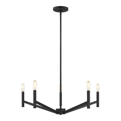 Lustre classique à 5 lumières de style bougie Lovett