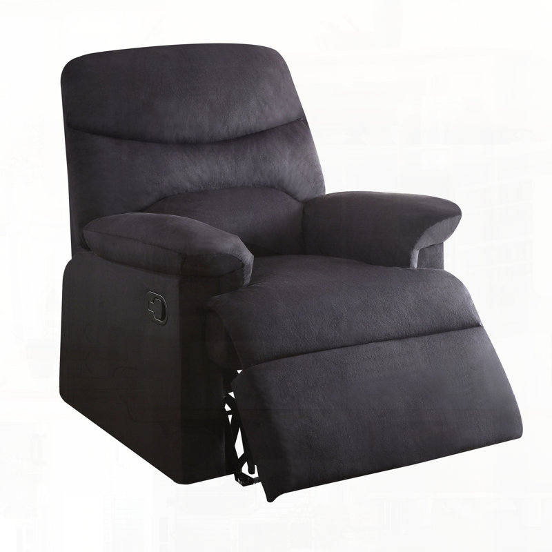 Fauteuil inclinable en tissu tissé, Noir