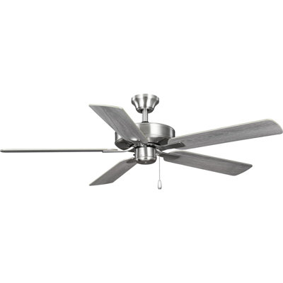 52 po Ventilateur de plafond transitionnel à moteur à courant alternatif 5 pales noir mat
