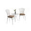 Ensemble de 3 meubles de patio en fonte d'aluminium antirouille-2079768950