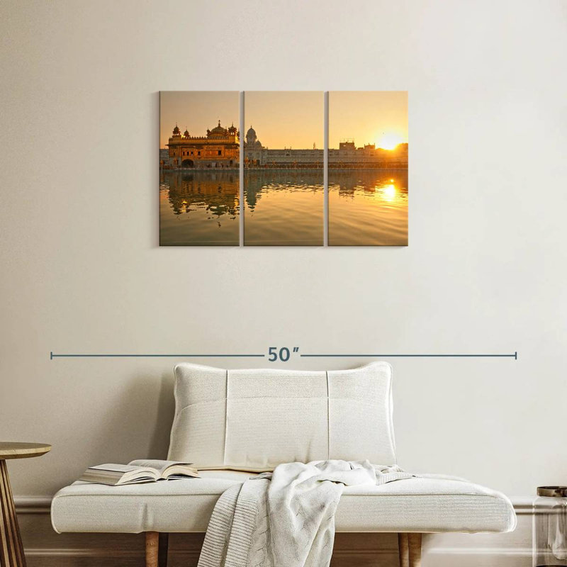 Punjab Golden Temple, H 20 po x l 33 po