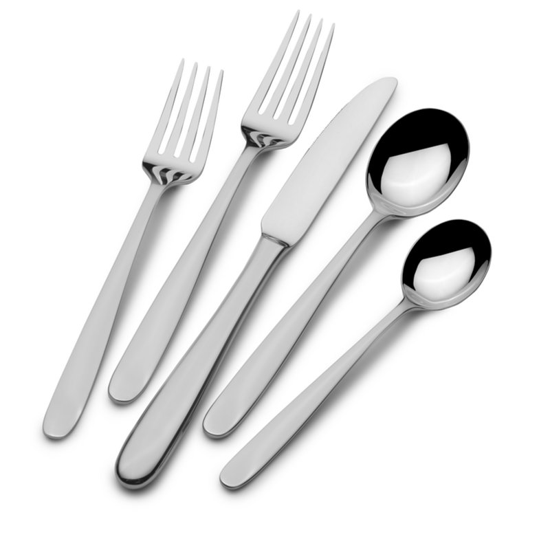 Ensemble de couverts 20 pièces Mikasa Wilder, service pour 4, acier inoxydable 18/10