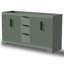Base de meuble-lavabo double 60 po avec lavabo double 60 po, lavabo non inclus-122621482