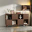 Bibliothèques cubiques avec rangement, armoire moderne en bois aggloméré pour bureau personnel