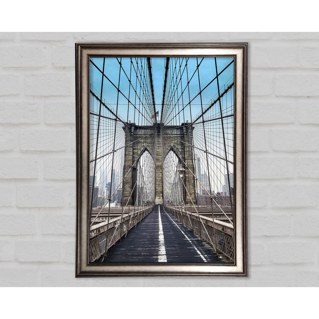 Struktur der Brooklyn Bridge 1 - Einzelne Bilderrahmen Kunstdrucke