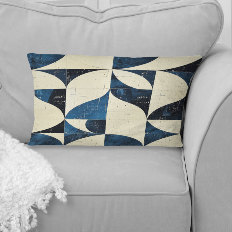 Coussin lombaire ivoire Midcentury Shapes II - Midcentury
