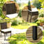 Chaises de cuisine d'extérieur, chaises de salle à manger d'extérieur en rotin, chaises de jardin (chaises 4 pièces)