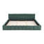 Très grand lit tapissier moderne, structure en tissu confortable pour la maison