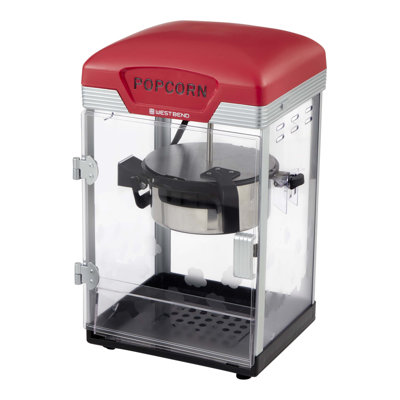 West Bend Theater Crazy 4 Qt. Popcorn Machine, In Black
