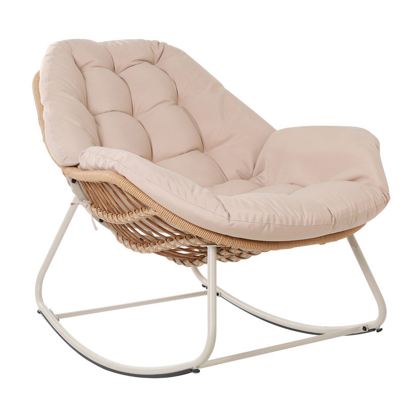 Chaise berçante Orlo, Beige