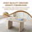 59"-90.5" Extendable Dining Table with Dual-Pillar Design