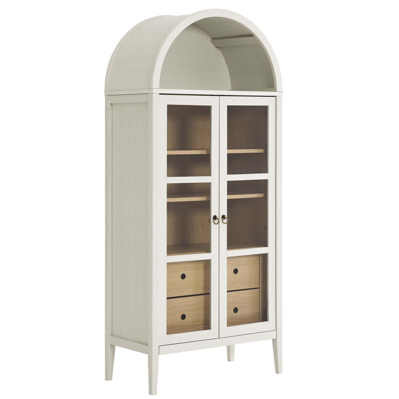 Vitrine arquée Modway Nolan, Blanc