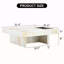 Table basse moderne et pratique avec motifs imitation marbre