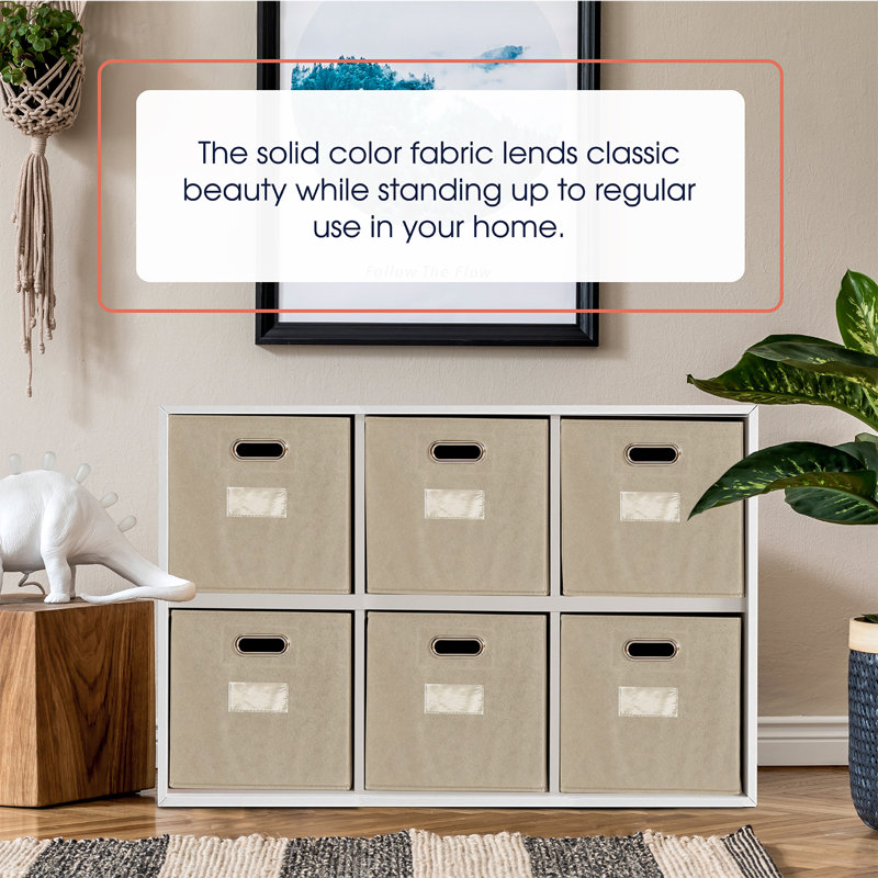 Bac en carton pliable, Beige