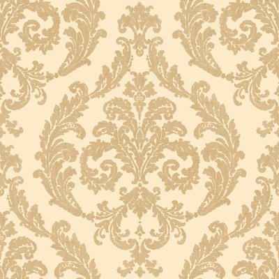 Rouleau de papier peint damas en soie Palazzo