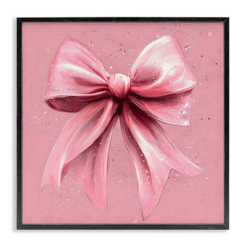 Giclée encadrée, grand parchemin rose, par Creative Studio, Giclée encadrée noir minuit, H 12 po x l 12 po
