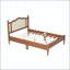 Lit plateforme double en bois avec tête de lit en rotin naturel et support en lattes de bois-1380238799-1380238797