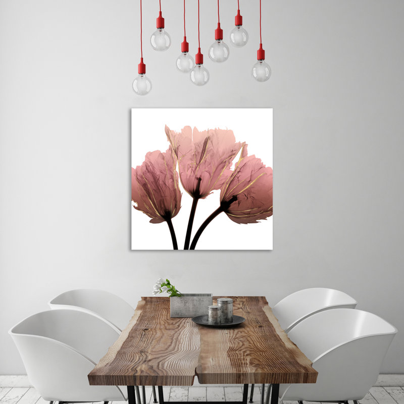 Alizarin Splendor 2 1 Piece Wrapped Canvas Wall Art, 30 cm H x 30 cm W