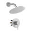 Ensemble de robinet de douche complet à pression équilibrée circulaire-134352399
