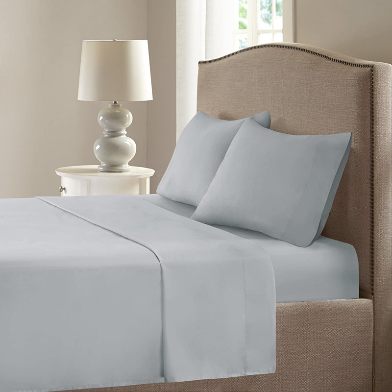 Sateen Sheet Set, Queen Sheet Set + 1 Fitted Sheet + 2 Pillowcases, Ivory