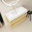 Meuble-lavabo simple 35,8 po avec plateau en résine Wolfgang
