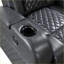 Fauteuils inclinables: Fauteuil inclinable électrique avec Bluetooth, chargeur sans fil et amp; Porte-gobelet rafraîchissant | Gris foncé | Similicuir-1983463987
