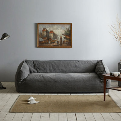 Wabi-Sabi Style Double Minimalist Sofa